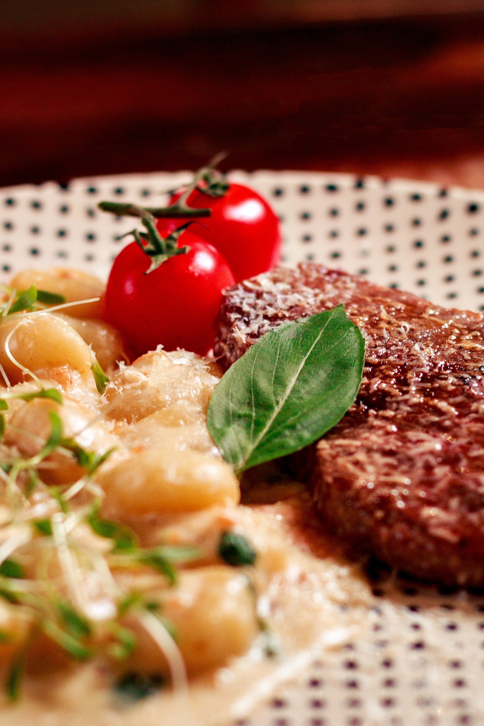 Filé com gnocchi